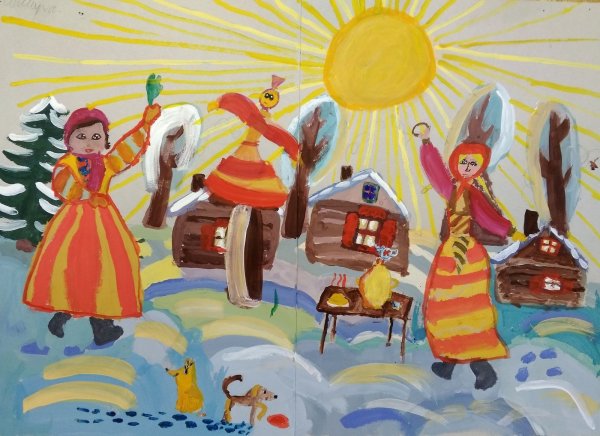 Рисование Масленица