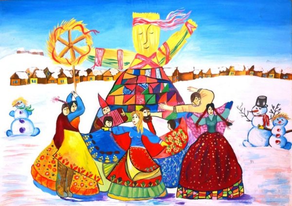 Иллюстрация на тему Масленица
