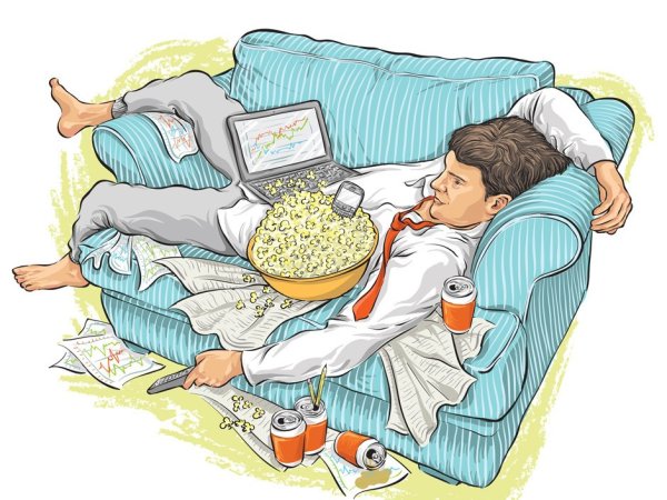 Лентяй карикатура