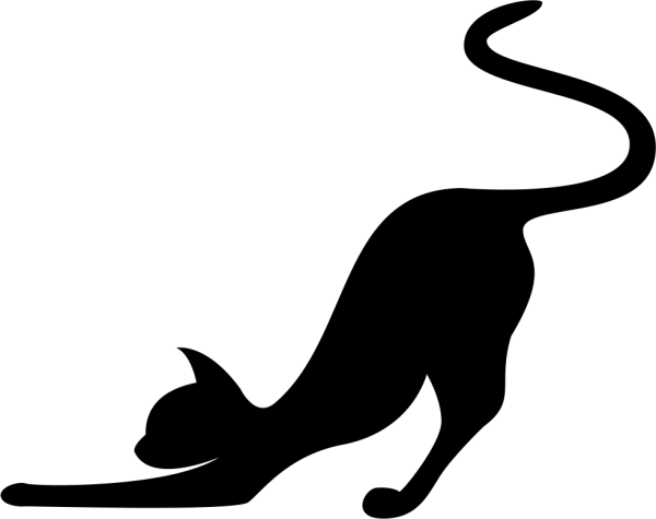 Силуэт грациозной кошки