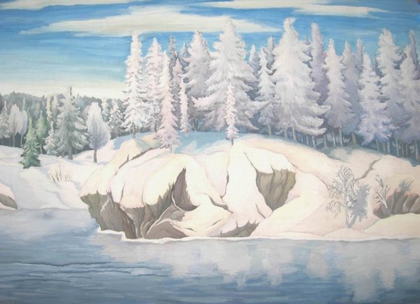 Пейзаж севера для детей