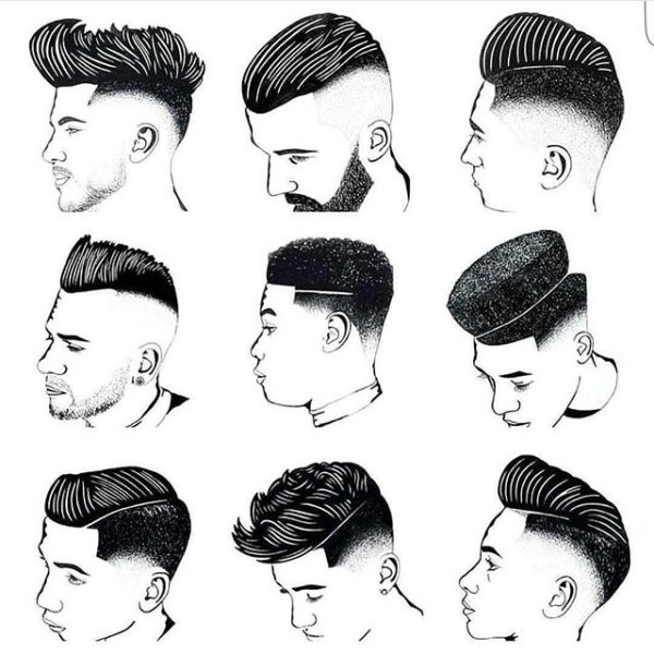 Мужские волосы для рисования