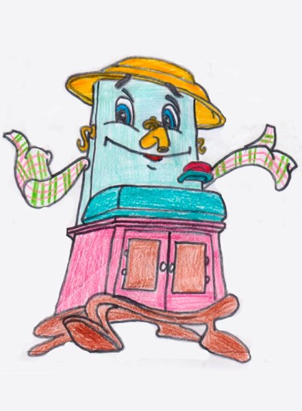 Раскраска умывальник Мойдодыр