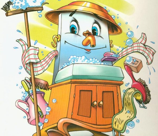 Иллюстрация к произведению Чуковского Мойдодыр