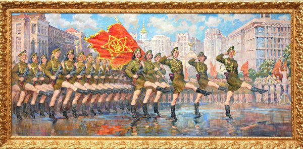 Парад Победы живопись