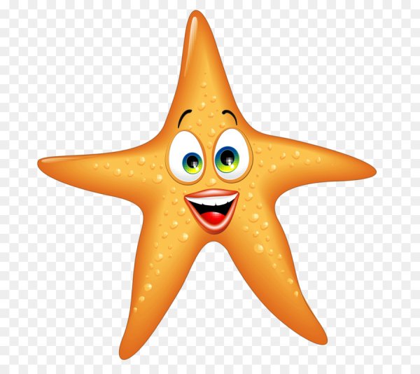 Морская звезда мультяшная