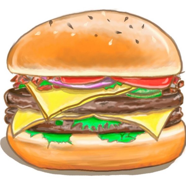 Гамбургер рисунок
