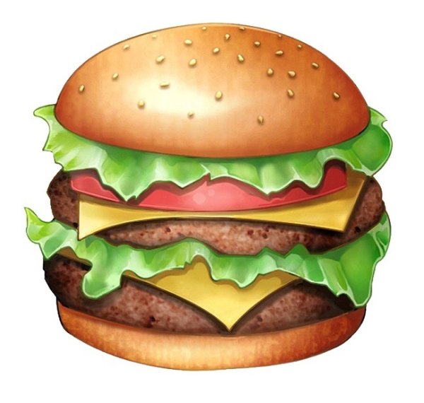 Гамбургер рисунок