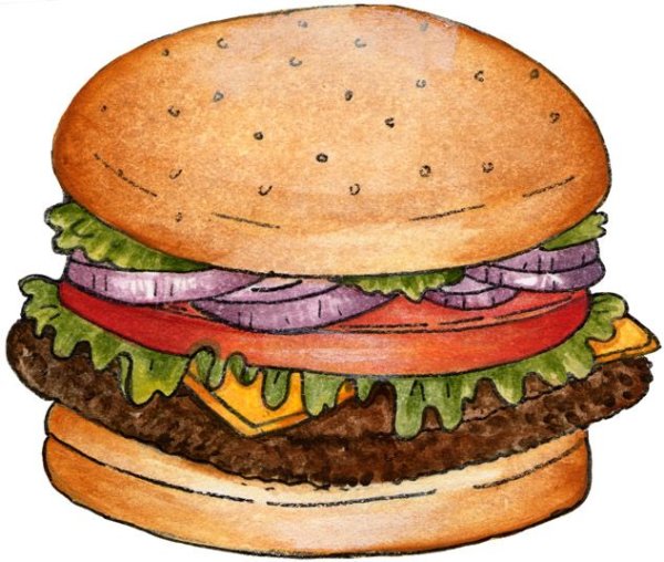 Бургер скетч