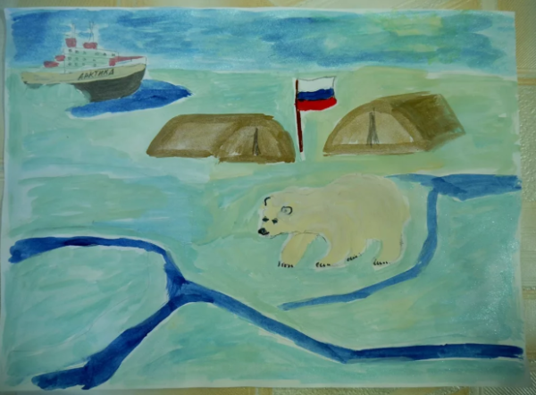 Животные Арктики рисова