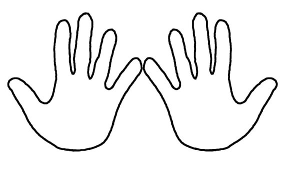 Ладошки для раскрашивания