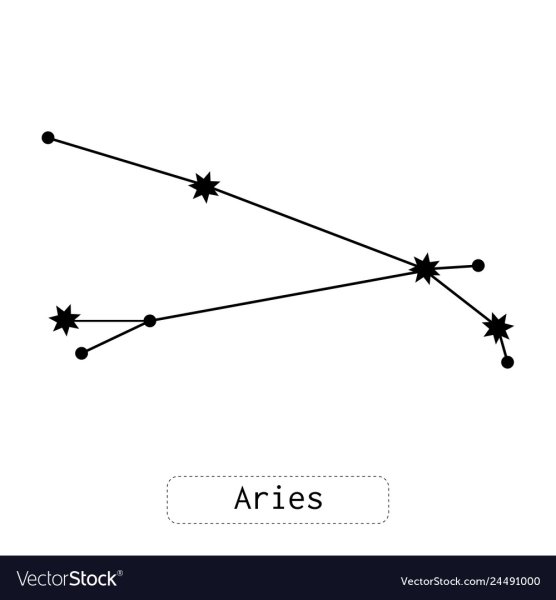 Звезда Хамаль в созвездии овна