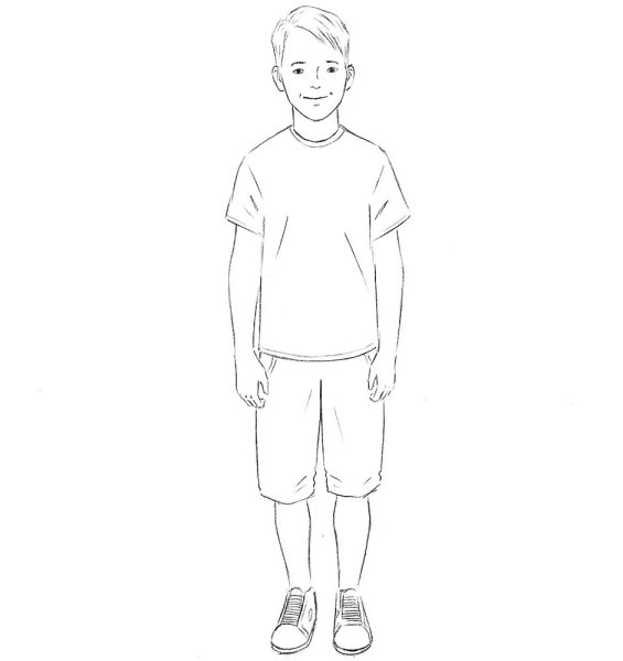 Нарисовать мальчика