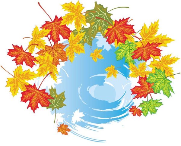 Аппликация на тему осенний листопад