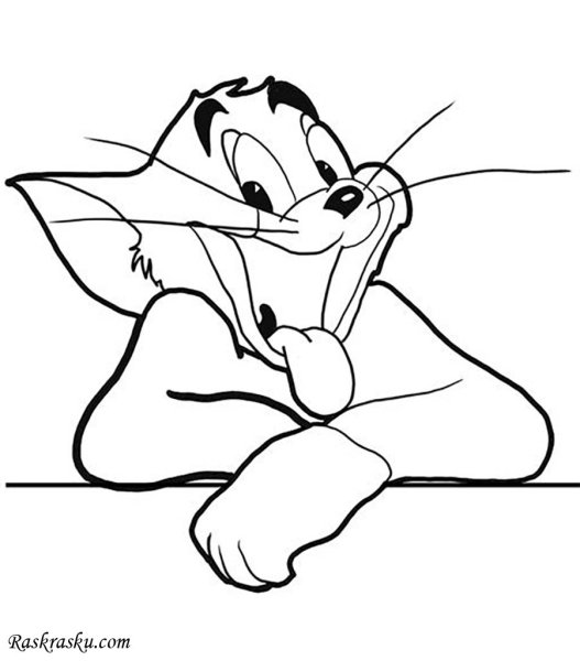 Мышонок Джерри раскраска