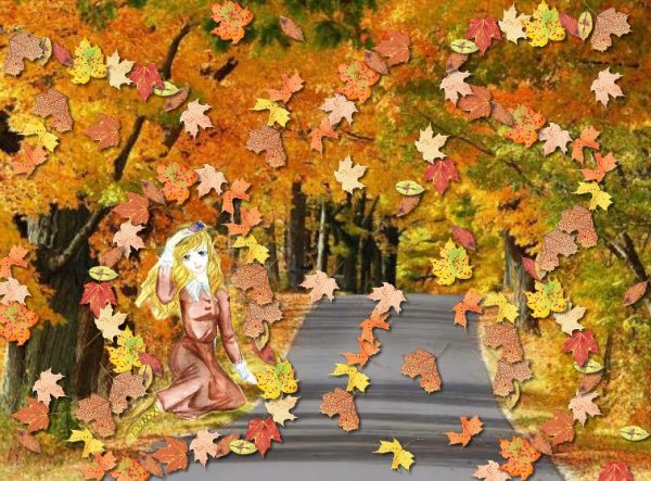 Картина листопад для детей