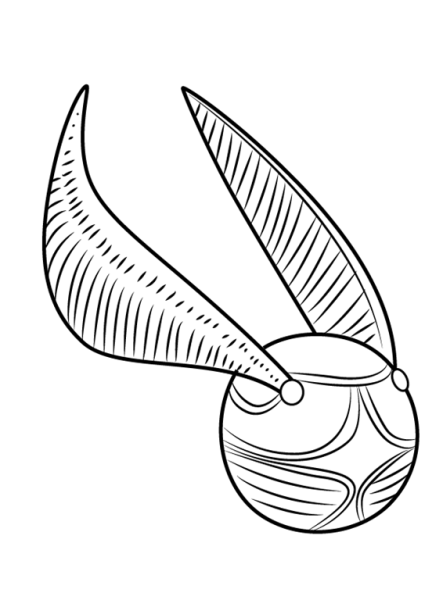 Раскраска Гарри Поттер снитч