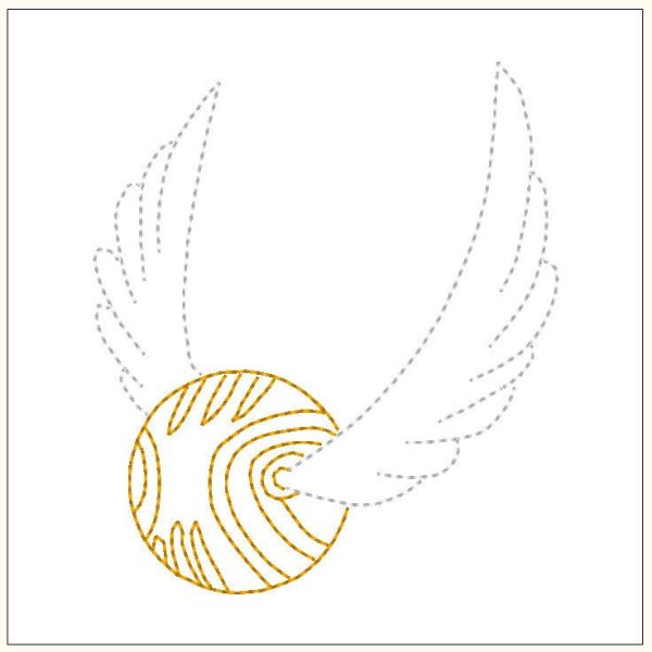 Золотой снитч Гарри Поттер узор