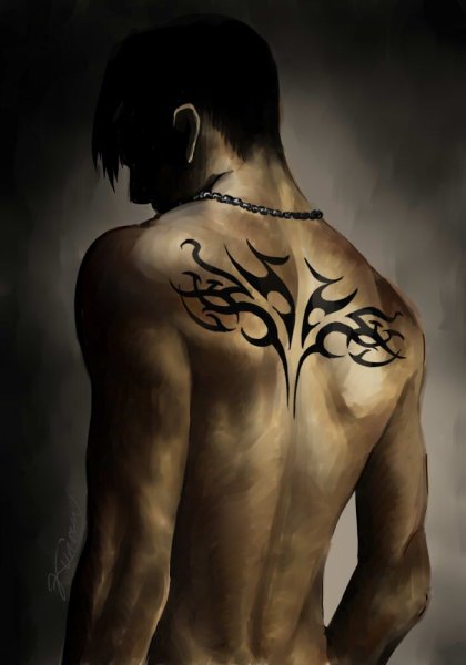 Спина рисунок