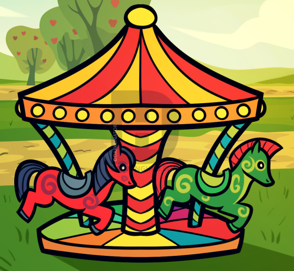 Карусель детский рисунок