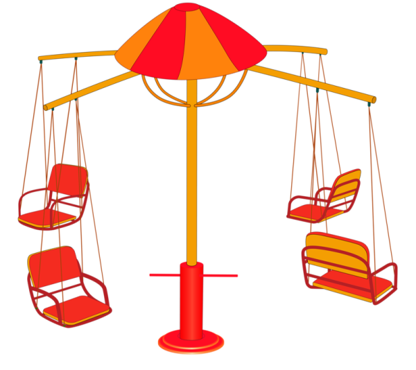 Вектор аттракцион цепочная Карусель