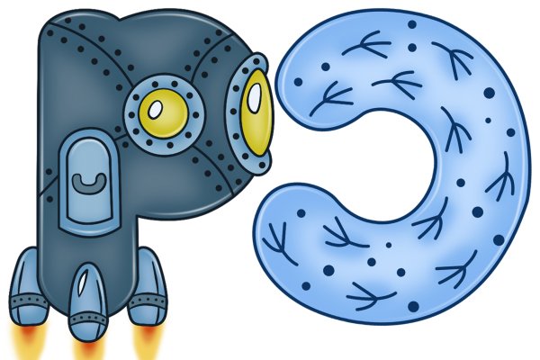 Живые буквы в картинках