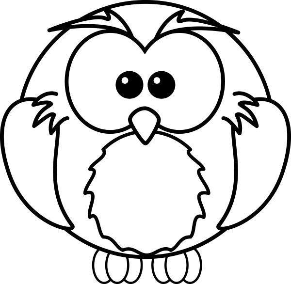 Сова раскраска для детей