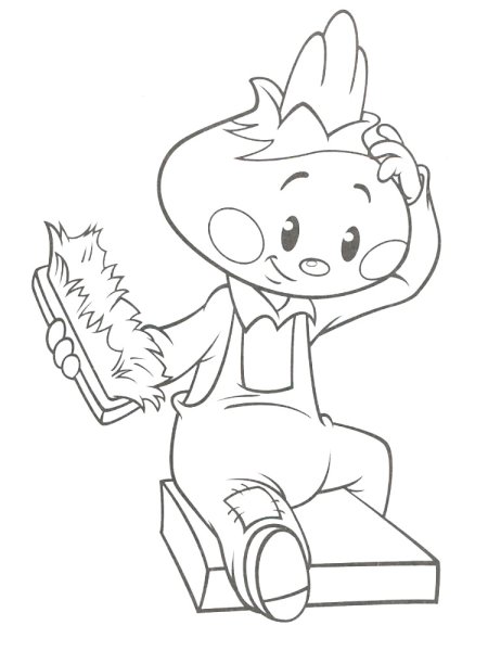 Чиполлино раскраска Чиполлино