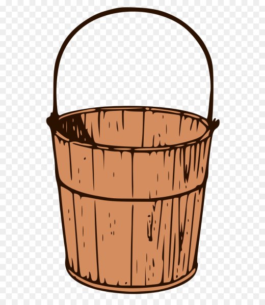 Мультяшное деревянное ведро