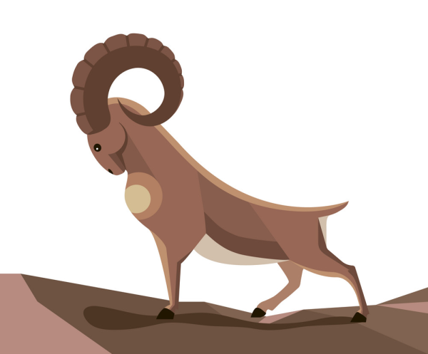 Горный козел раскраска