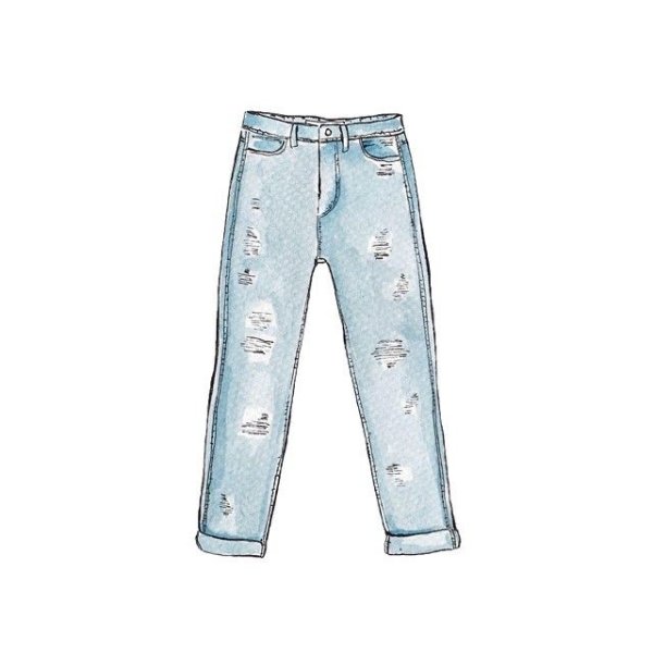 Джинсы для срисовки