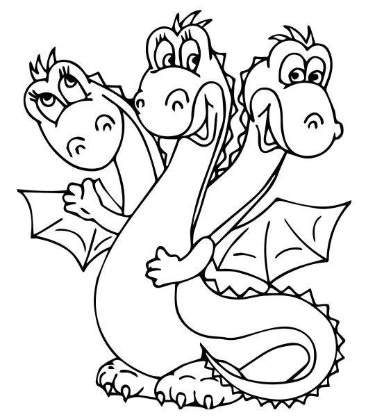 Раскраска дракон