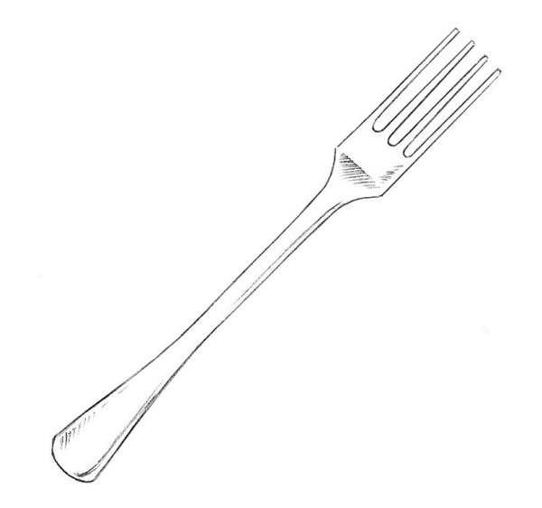 Вилка рисунок для детей