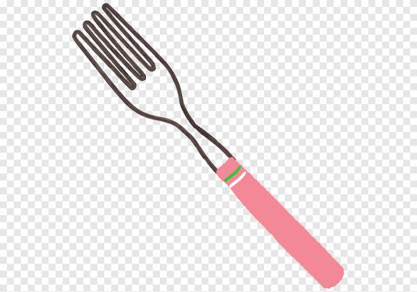 Столовые приборы карандашом