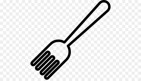 Вилка трафарет