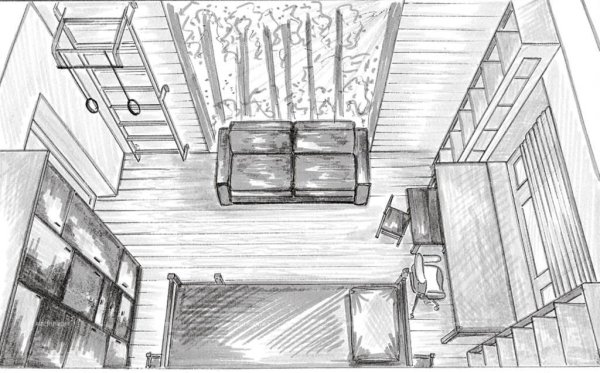 Эскиз плана комнаты