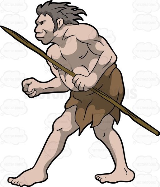 Копьё первобытного человека