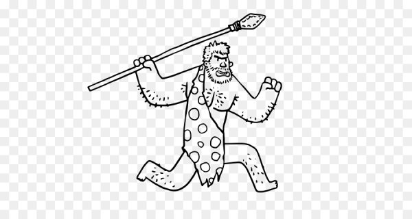 Первобытный человек раскраска