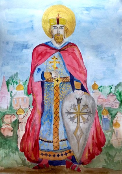 Нарисовать Владимира красное солнышко