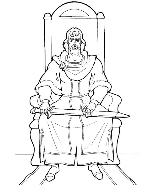 Раскраска князь Владимир Ярополк
