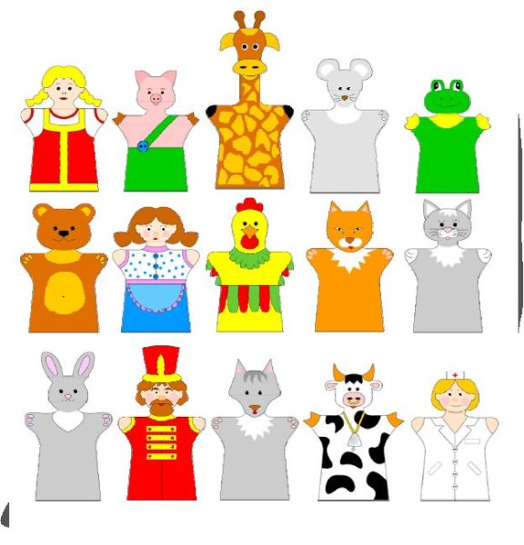 Пальчиковые куклы для кукольного театра своими