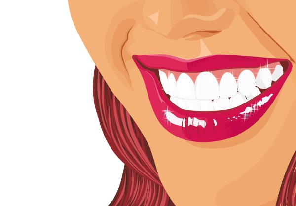 Мультяшный герой с широкой улыбкой