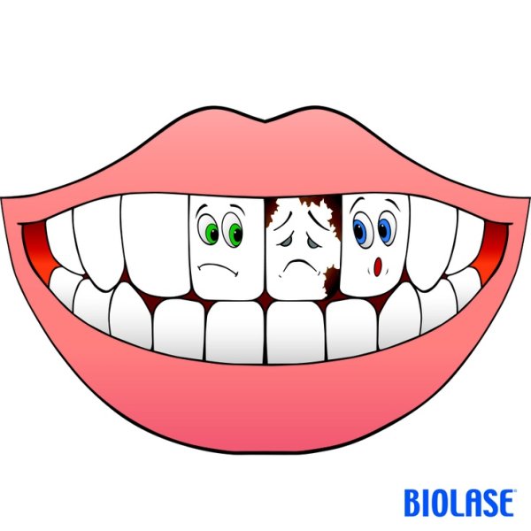 Раскраска веселый зуб для детей