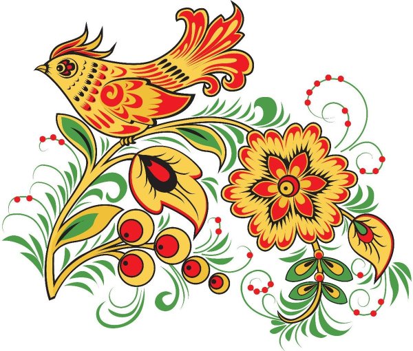 Элементы хохломской росписи для детей старшей группы