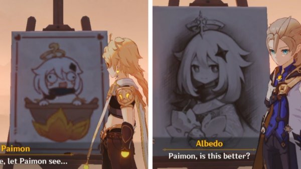 Паймон картина альбедо