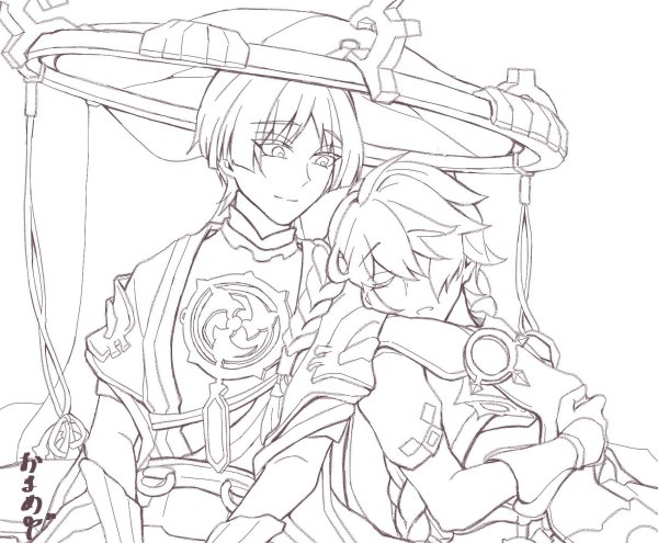 Альбедо скетч Геншин