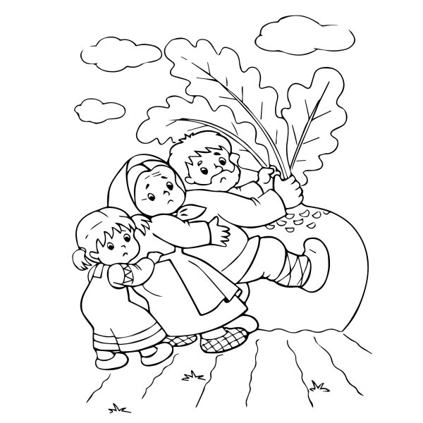Сказка Репка рисунок для детей