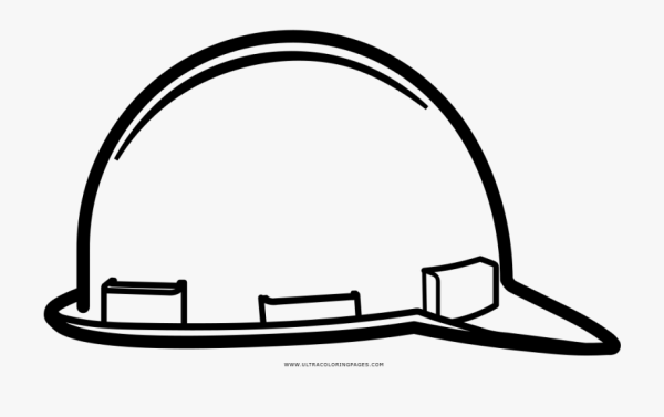 Строительная каска вид спереди вектор