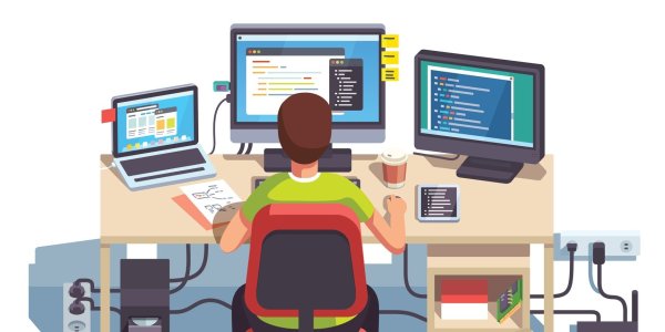 It специалист иллюстрация