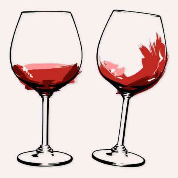 Вино акварель